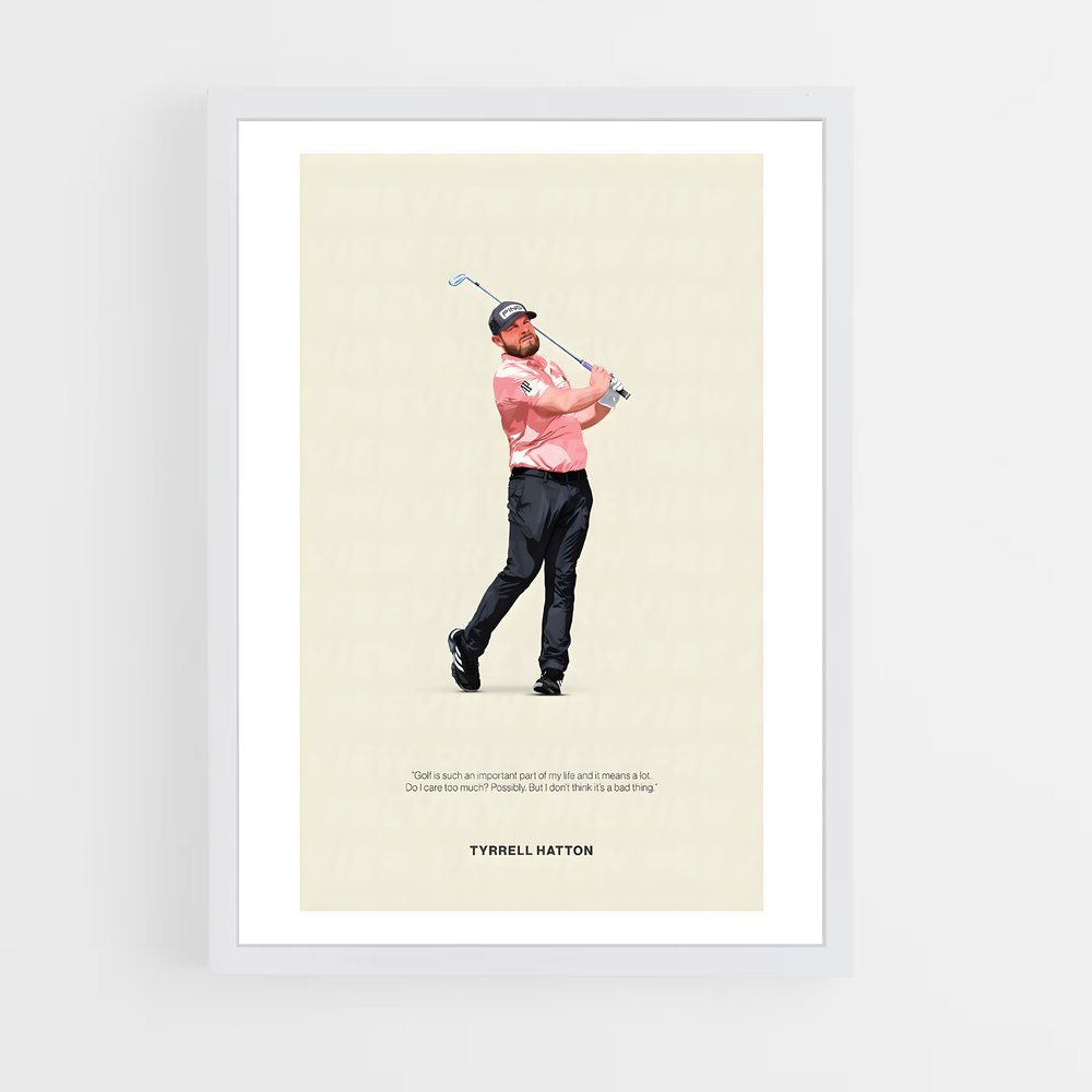 Poster Swing de Tyrrell – affiche Golf (vue 3)